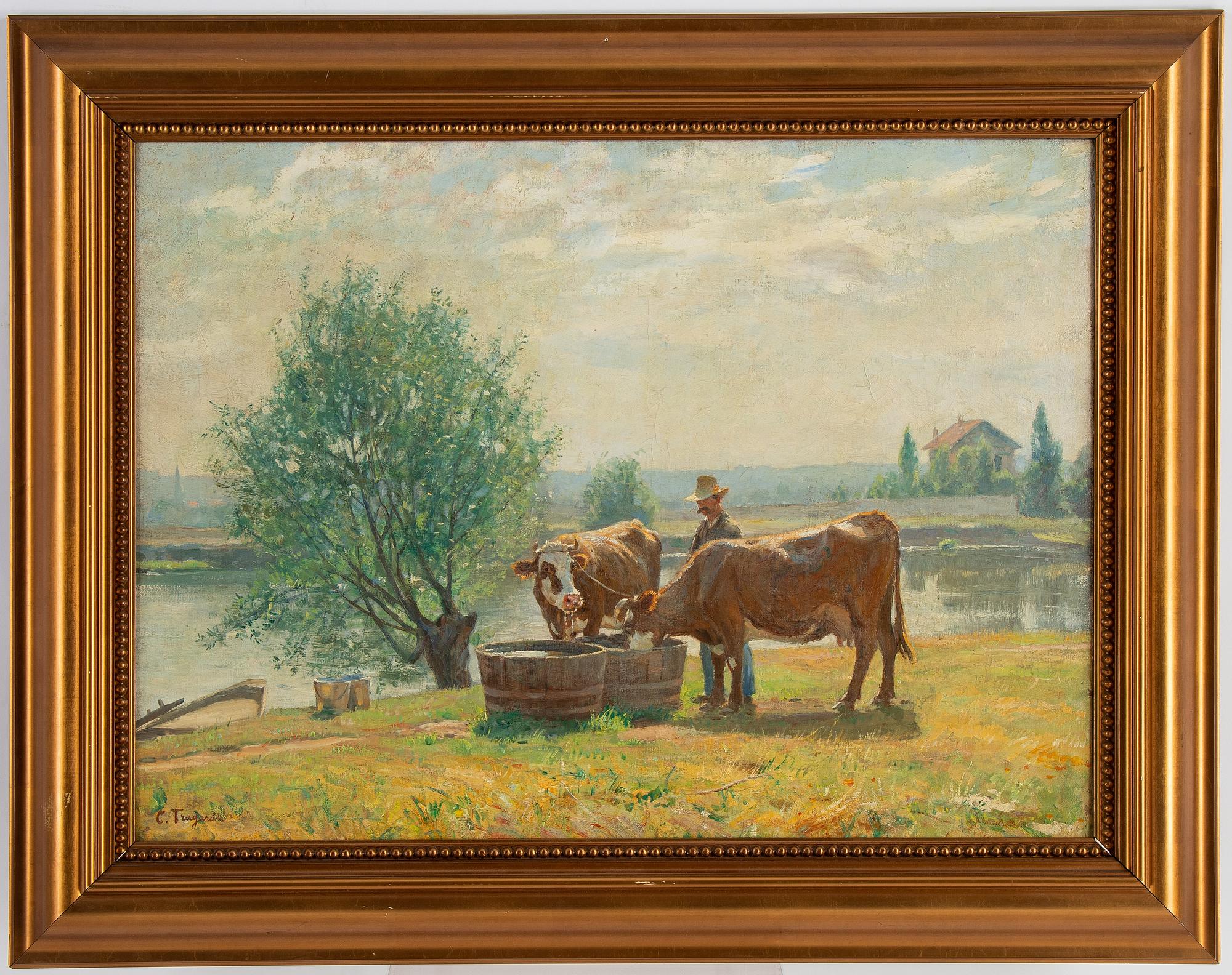 Carl Trägårdh, oil on canvas, signed.