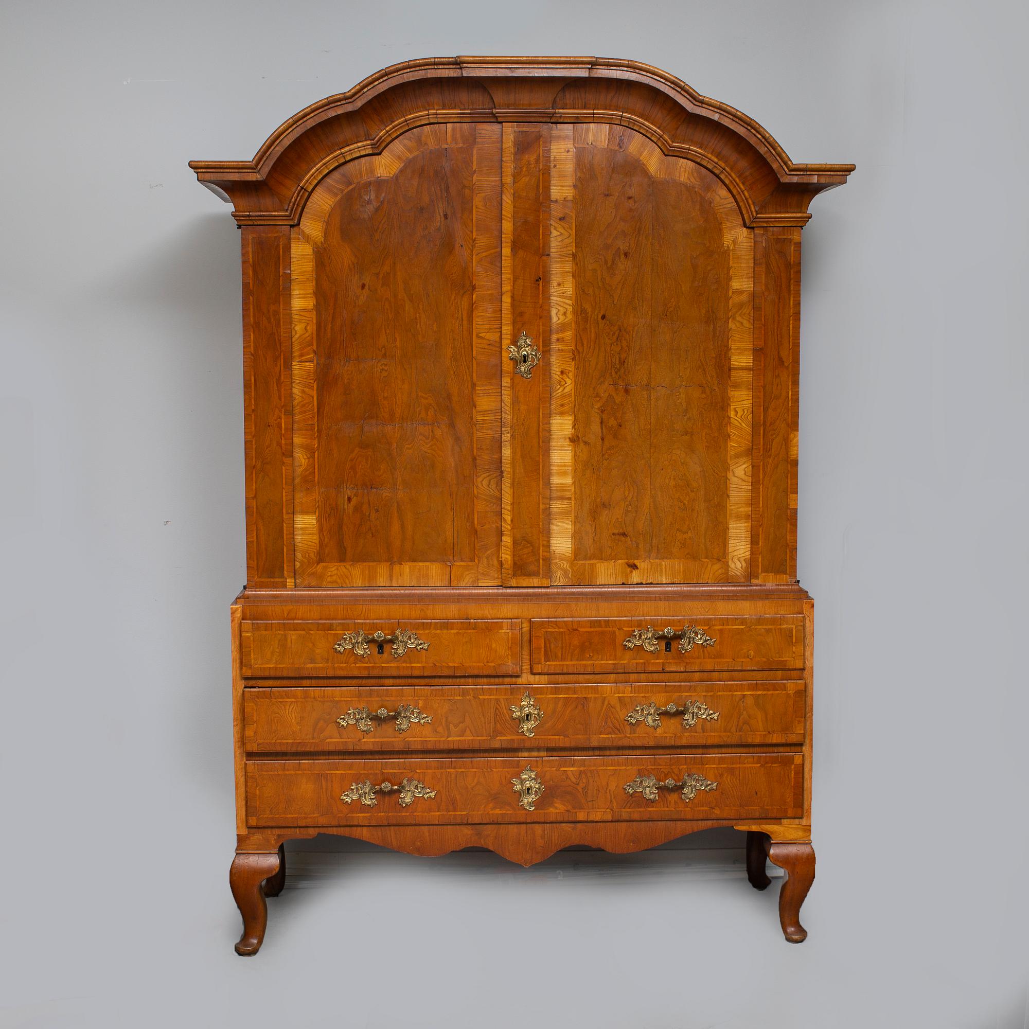 A Swedish Rococo 18th century cupboard.