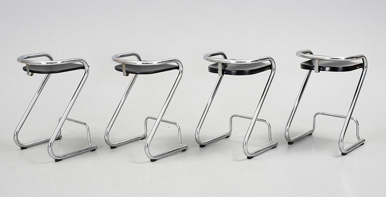 BARSTOLAR, två par, "S70-3", Börge Lindau och Bo Lindekrantz, Lammhults, 1900-talets andra hälft.