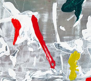 Johan Scott, oil on plexi, 4 parts, signed Johan Scott and dated -99 verso.