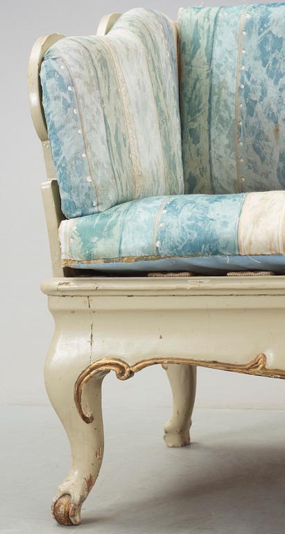 TRÅGSOFFA, rokoko, 1700-tal.