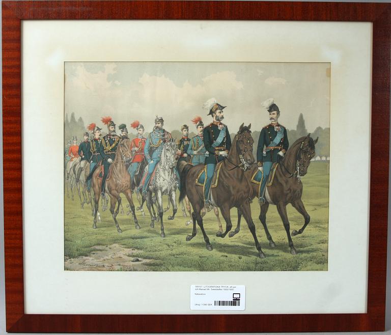 LITOGRAFISKA TRYCK, ett par. Joh Hassel lith. Sekelskiftet 1800/1900.