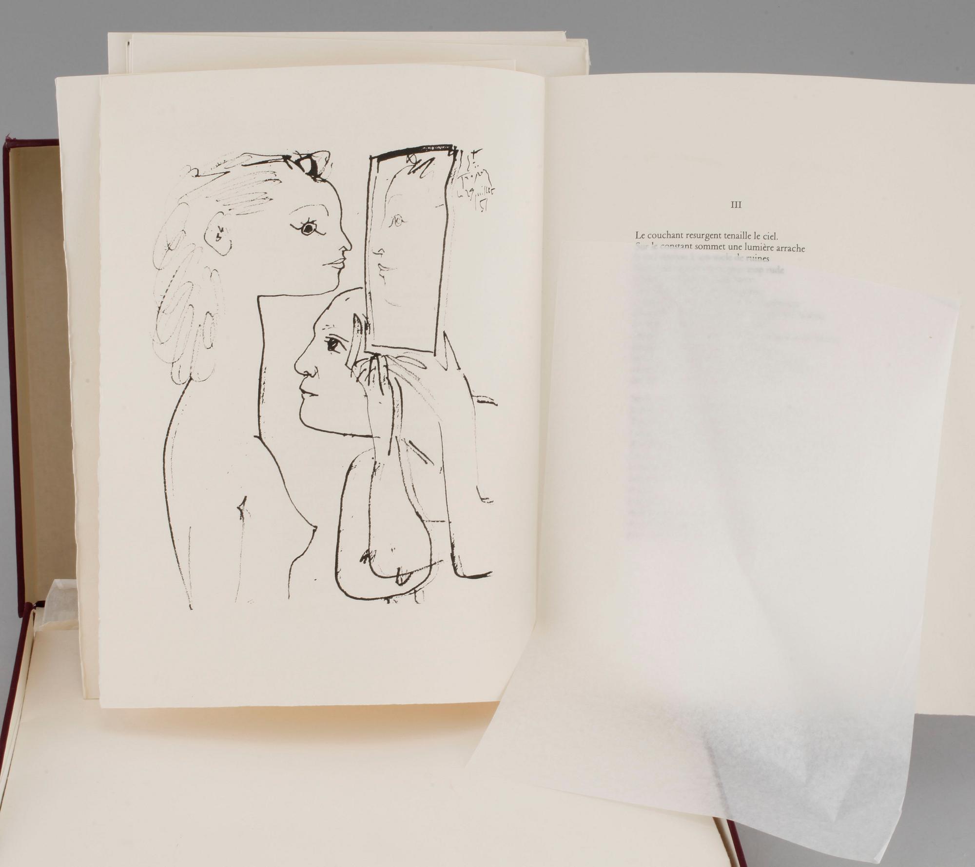 PABLO PICASSO, after, "Le Soleil Ebloui", Geneviève Laporte, Plon, Paris, 1974.
