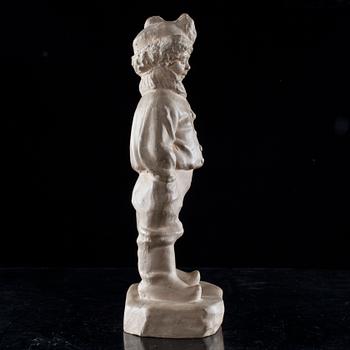 SKULPTUR, rödlera, stämplad Rakkolanjoki Kakelfabrik, 1920-tal.