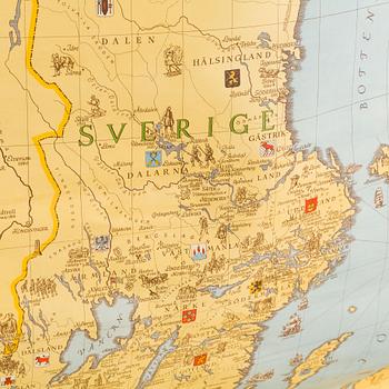 MAP OF SWEDEN.