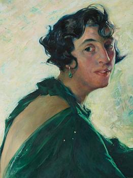 Helmer Masolle, Lady in green.