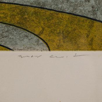 MAX ERNST, etching in colours, signed and numbered 89/100.