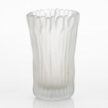 Tapio Wirkkala, a glass vase, signed Tapio Wirkkala, Iittala 3515.