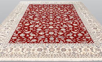 A carpet, Nain Part Silk, so called 6LAA, ca 356 x 260 cm.