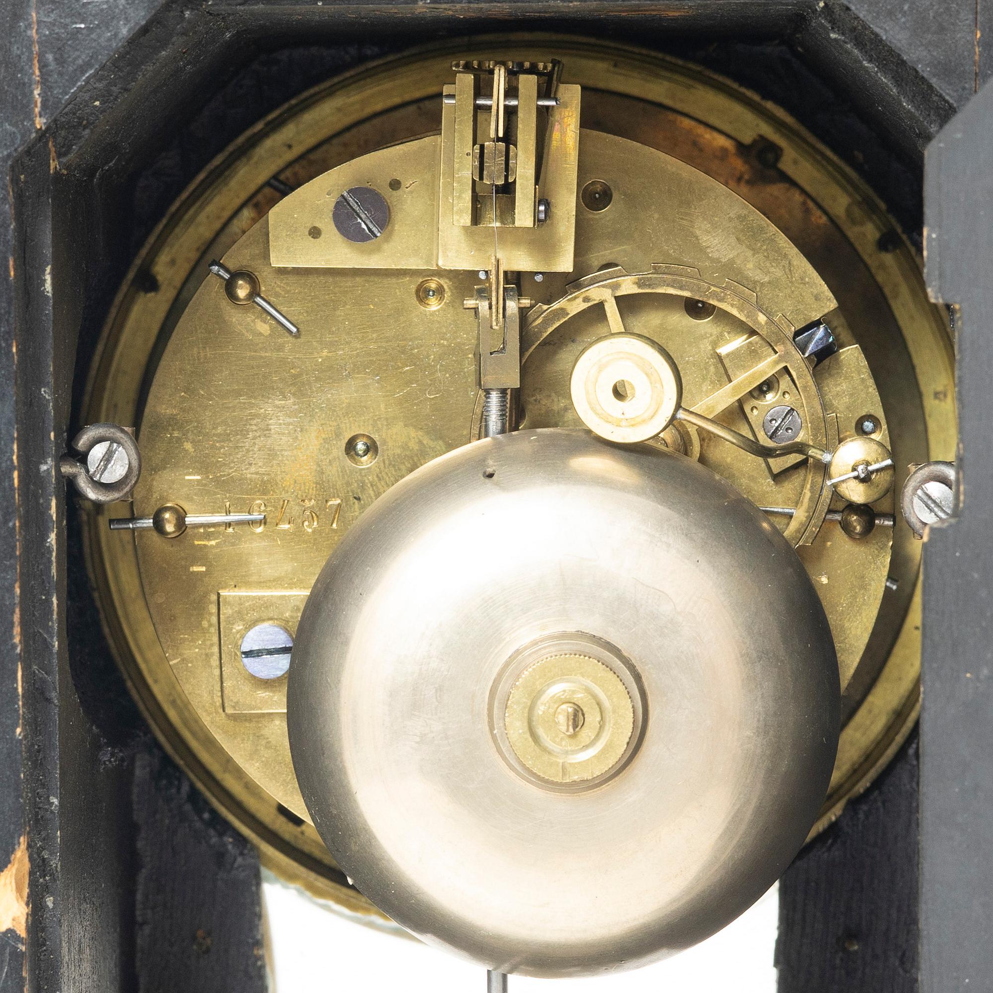 A rococo-style bracket clock, France, late 19th century.