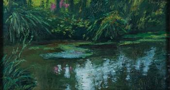 GERHARD NORDSTRÖM, olja på pannå, signerad.