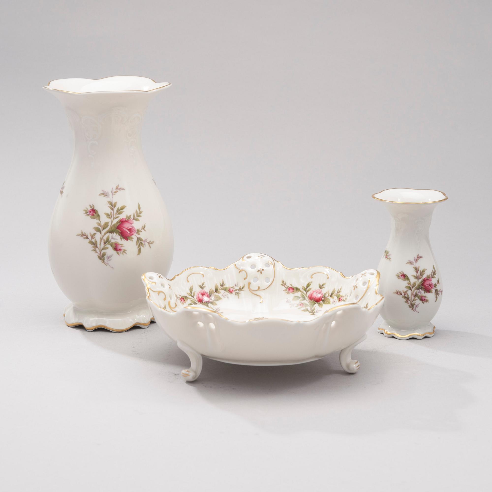 TARJOILUKULHO sekä MALJAKOT, 2 kpl, "Moliere", Rosenthal, Saksa.