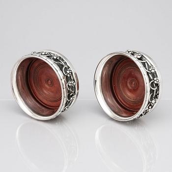 Georg Jensen, a pair of 830/1000 silver coasters, Copenhagen ca 1915-1919.
