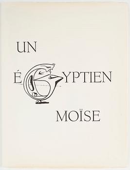 Salvador Dalí, "Moïse et le Monothéisme" by Sigmund Freud.