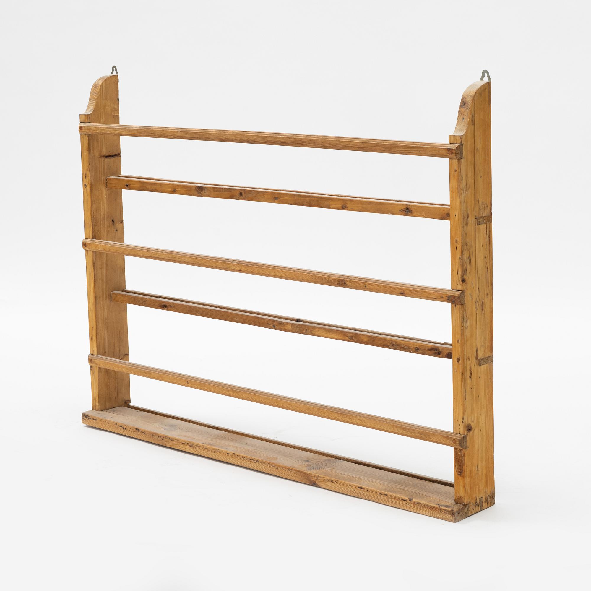 A swedish provincial pinewood shelf, 20th century.