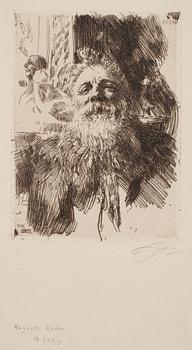 689. Anders Zorn, "Auguste Rodin".