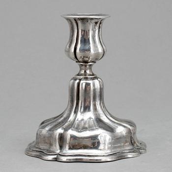 LJUSSTAKE, silver, Ryssland, 1853. Otydliga mästarstämplar. Vikt ca 115 gram.
