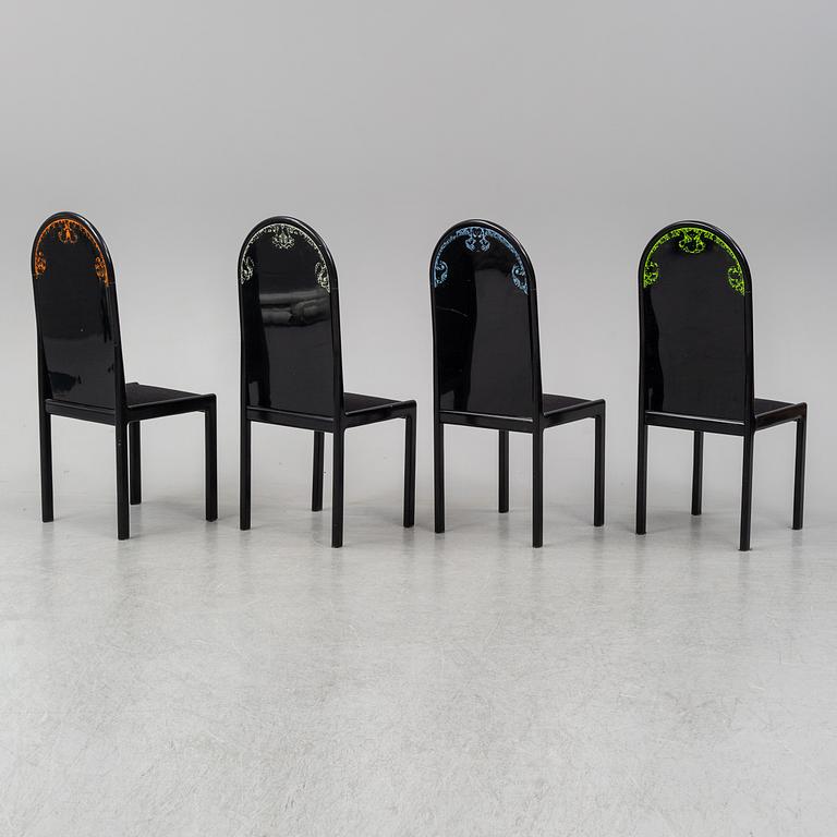 BJÖRN WIINBLAD, a five-piece dining suite from Rosenthal, Germany, 1976. Printed signature, numbered 112/300.