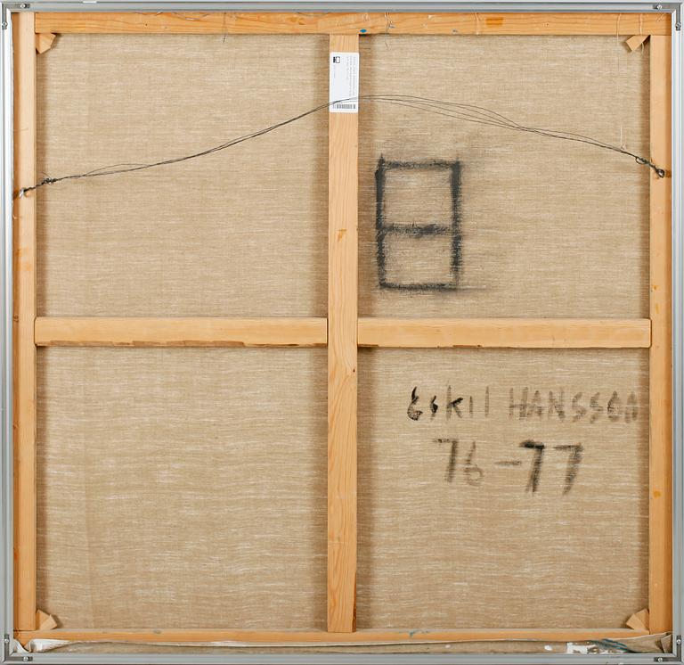 ESKIL HANSSON, olja på duk, monogramsign a tergo och dat 76-77.