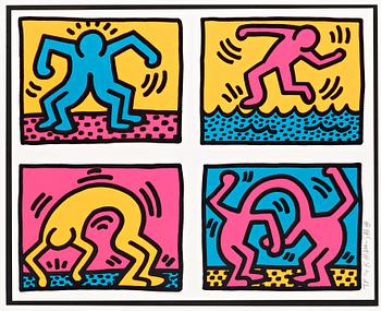 340. Keith Haring, "Pop Shop Quad II".