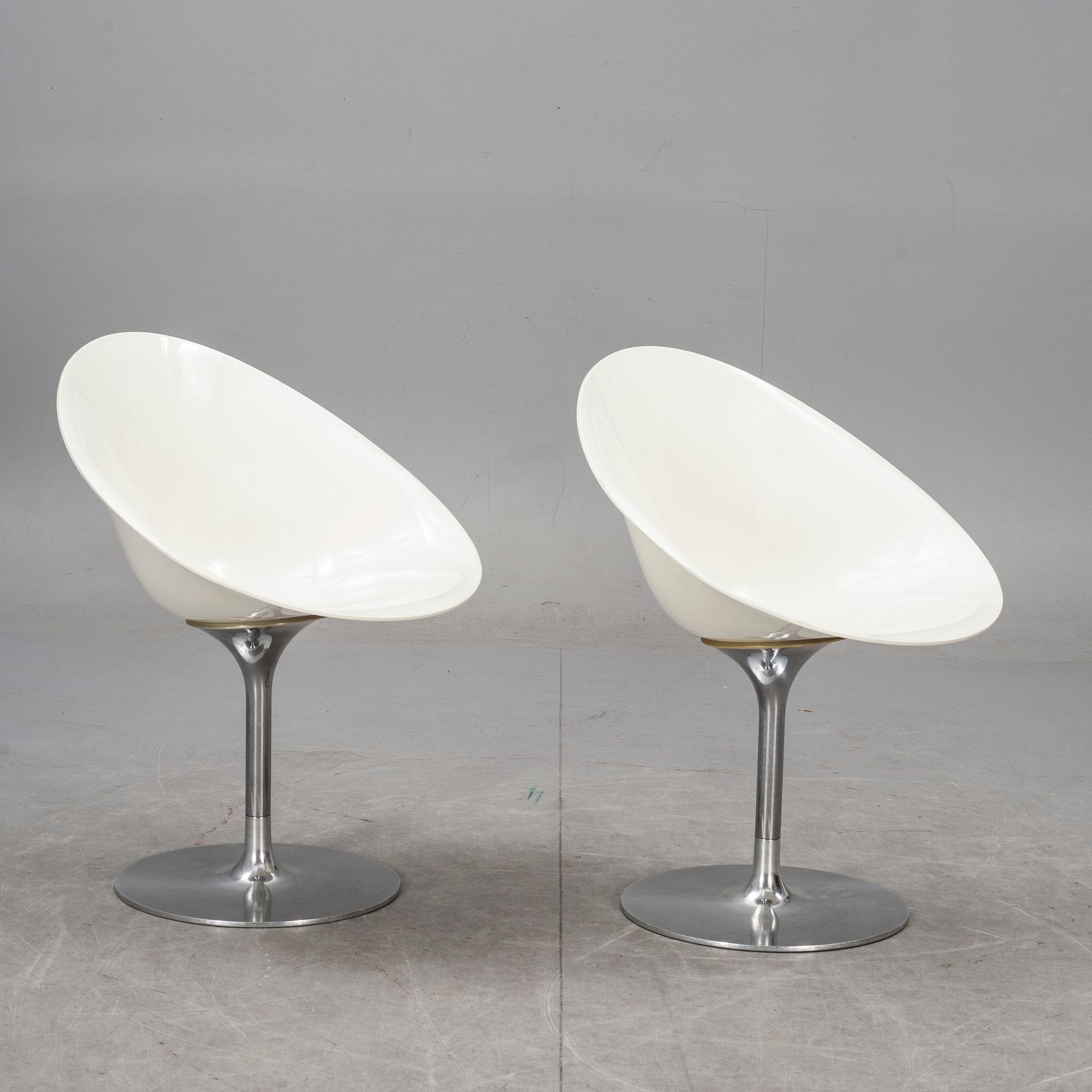 STOLAR, ett par, "Eros", Philippe Starck för Kartell, Italien.