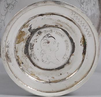 BÄGARE, silver, kopia av 1700-talstyp, ostämplad.