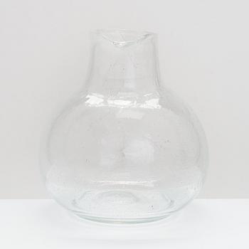 Kaj Franck, båskål, karaff och skål, Sargasso-serien, signerade Nuutajärvi Notsjö. Serien formgiven under 1960-telet.