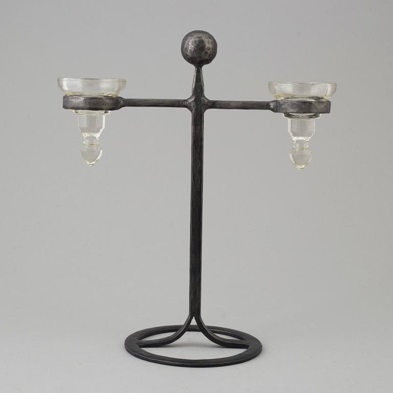 BERTIL VALLIEN, ljusstake, Boda Smide, 1970-tal.