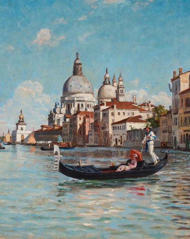 Carl Skånberg, Canal Grande with view over Santa Maria della Salute.