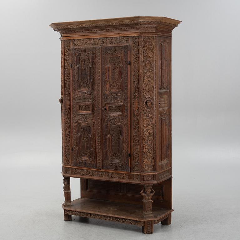 A German baroque cabinet, late 17th century.