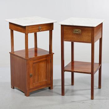 SÄNGBORD, 2 st, omkring år 1900.
