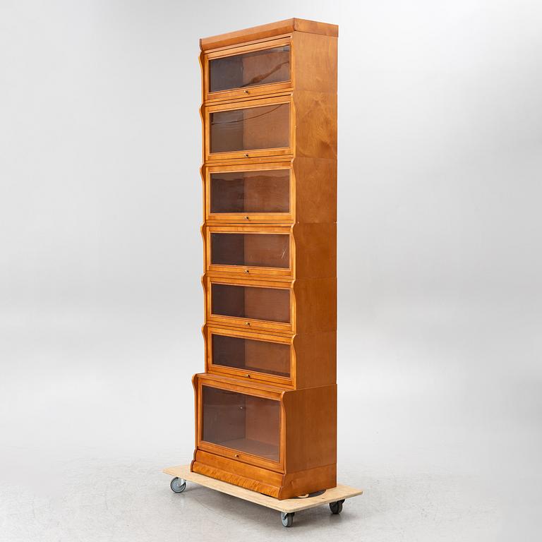 Bookcase with glass doors, 7 modules, Billnäs.