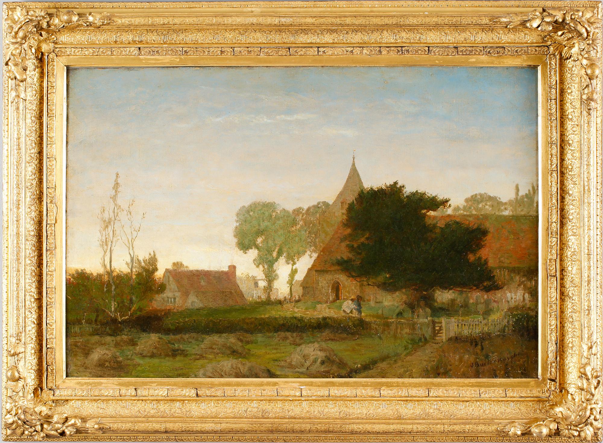 JOHN BUXTON KNIGHT, olja på duk, signerad.