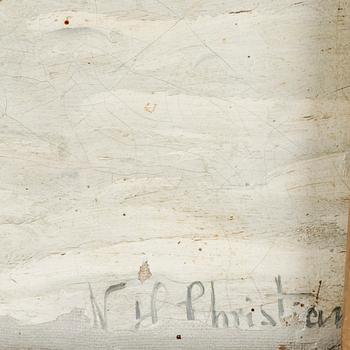 NIELS PETER CHRISTIANSEN, olja på duk. Sign.