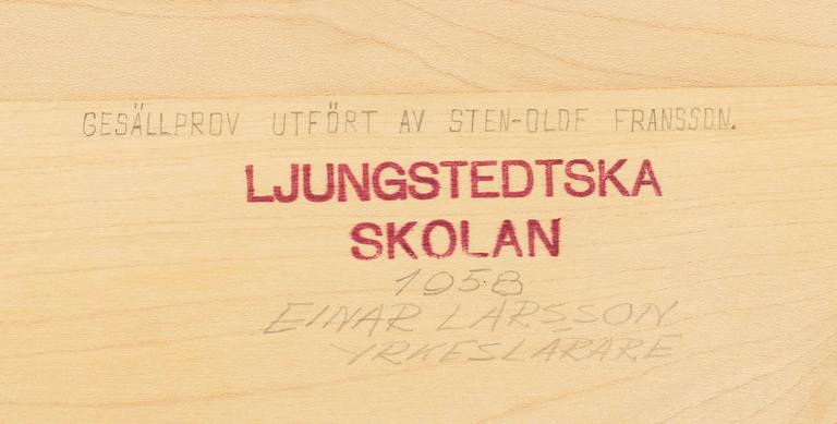 STEN-OLOF FRANSSON, gesällarbete, skåp, Linköping 1958.