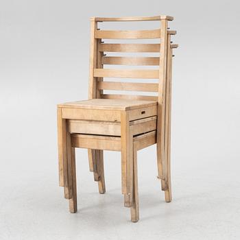 Ella Öström, a set of six chairs, for St. Thomas Church, Vällingby, 1960.