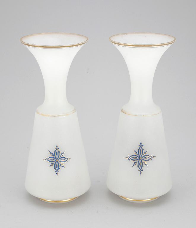 VAS, ett par, glas, trol. Ryssland. Slutet av 1800-talet.