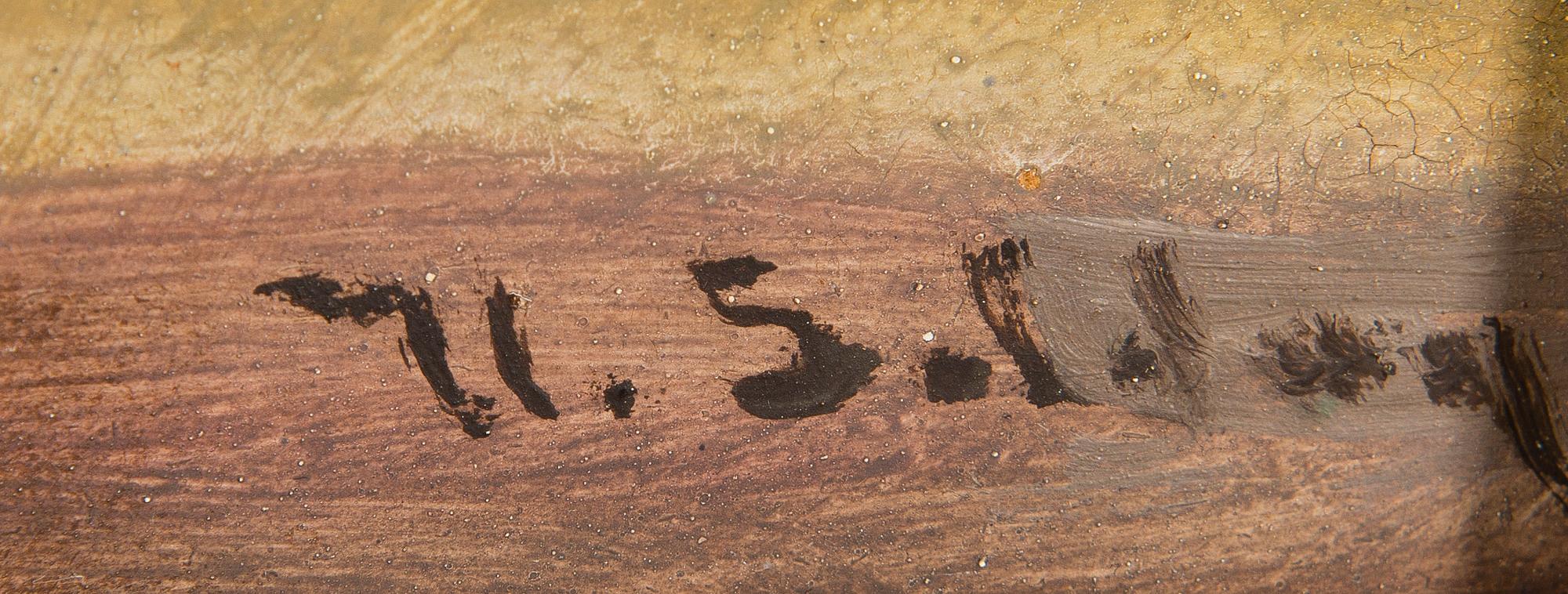 UUNO SOLDAN, olja på masonit, signerad.