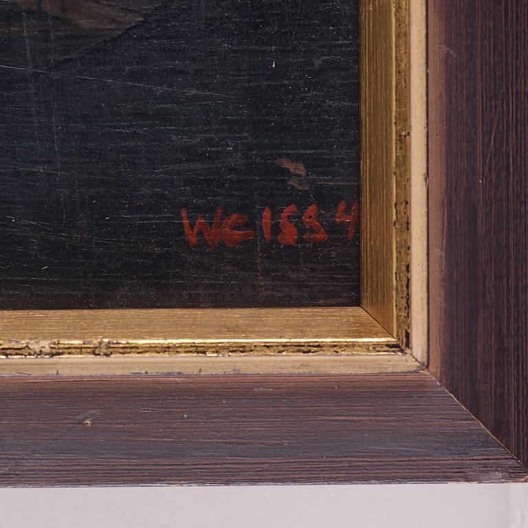 PETER WEISS, oil on panel, signed and dated -40.