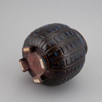 Wilhelm Kåge, a "Farsta" stoneware jar, Gustavsberg studio, Sweden 1952.