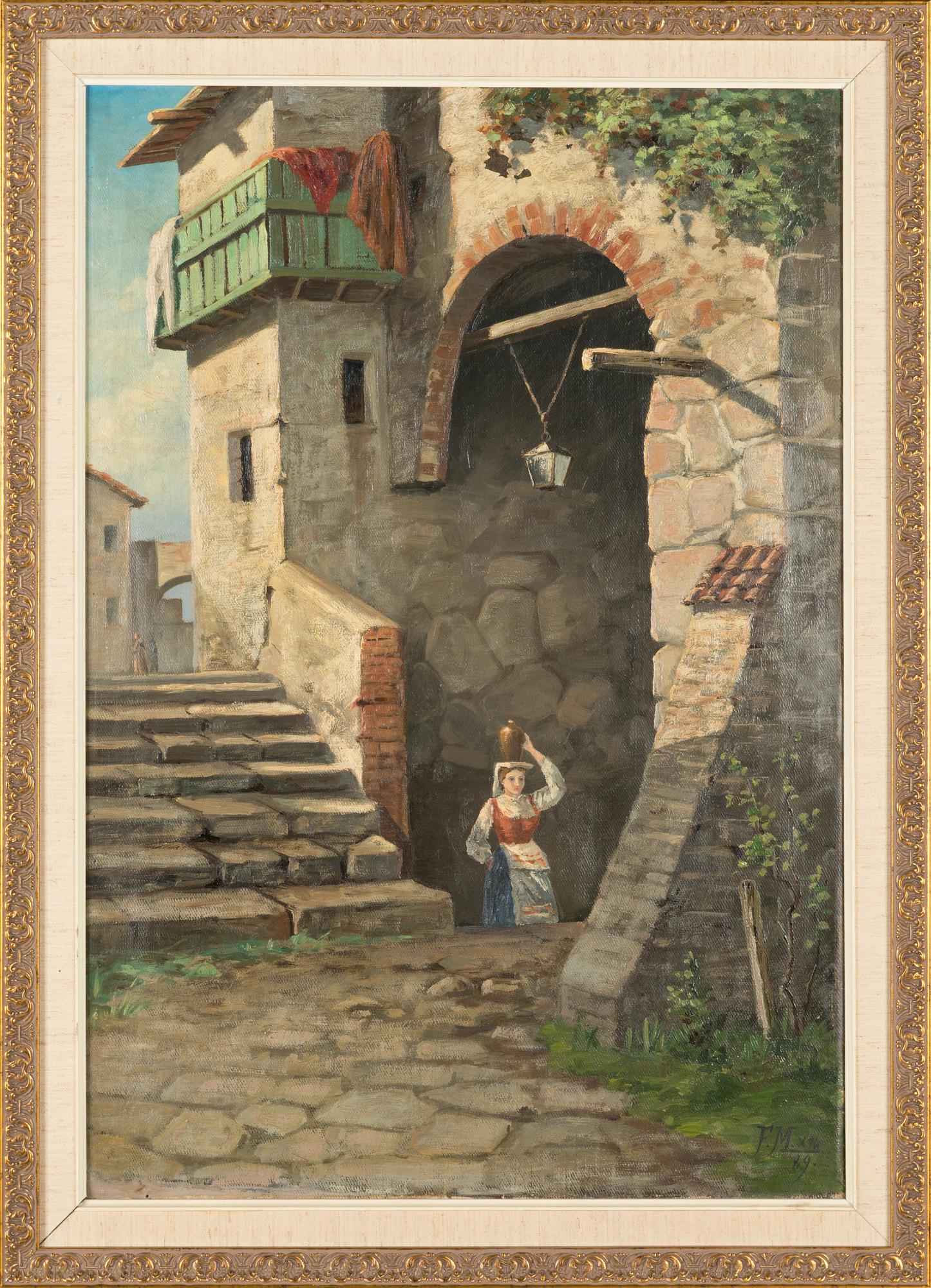 Frans Maexmontan, oil on canvas, signed and dated-89.