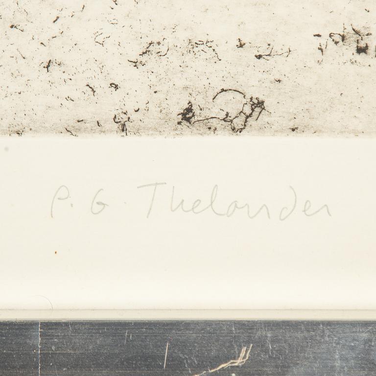 PG Thelander, "Kvinna-man på stol".