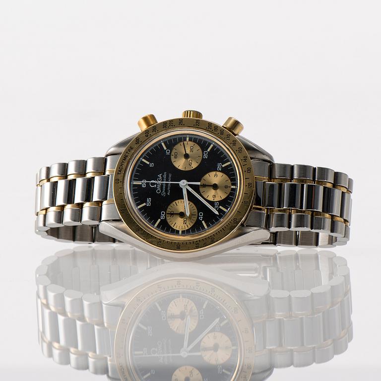 ARMBANDSUR, herr, Omega Speedmaster automatic kronograf. 1989. Box.