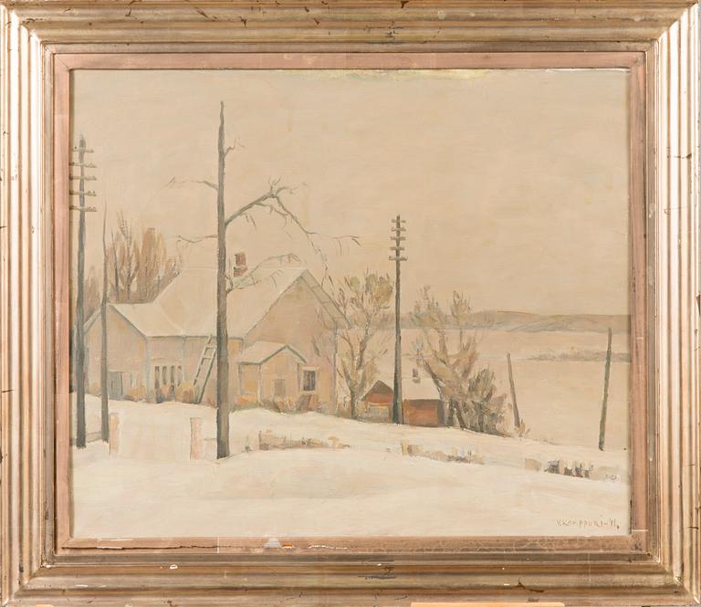 VÄINÖ KAMPPURI, oil on canvas, signed and dated -41.
