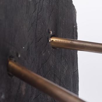 Carl II Auböck, a tree trunk table, the Carl Auböck Workshops, Vienna, Austria, probably 1950s.