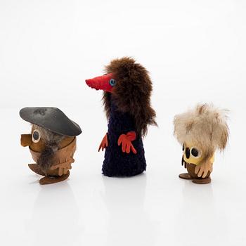 Helena Kuuskoski, figurer, 3 st, Atelier Fauni 1960-70-tal.