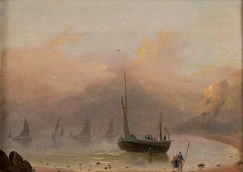 UNKNOWN ARTIST 19TH CENTURY, Unsigned. Oil on canvas 20 x 29 cm.