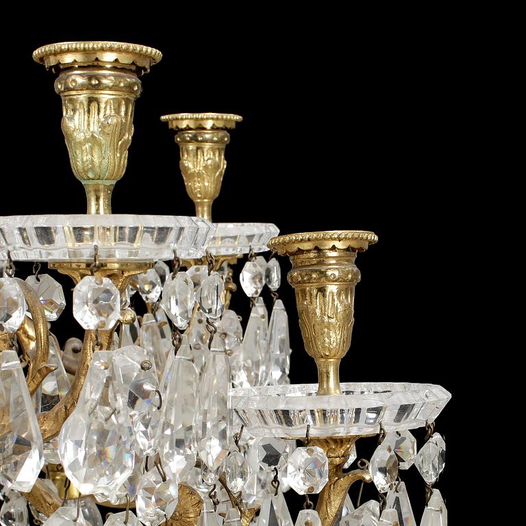 LJUSKRONA, oscariansk, sent 1800-tal. Höjd ca 138 cm.