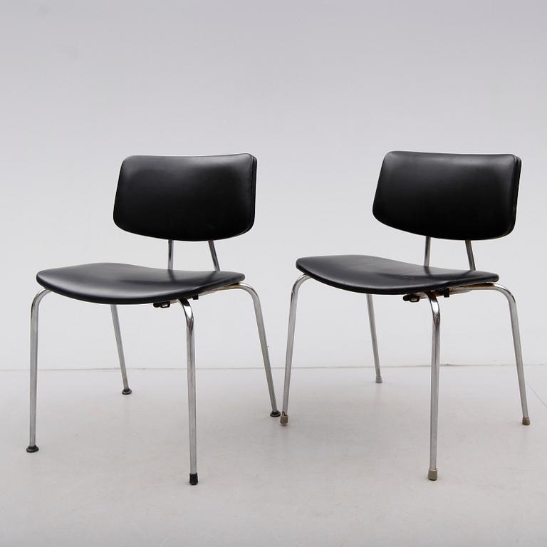 STOLAR, 2 st, Duba Möbelindustri, Danmark, 1900-talets andra hälft.