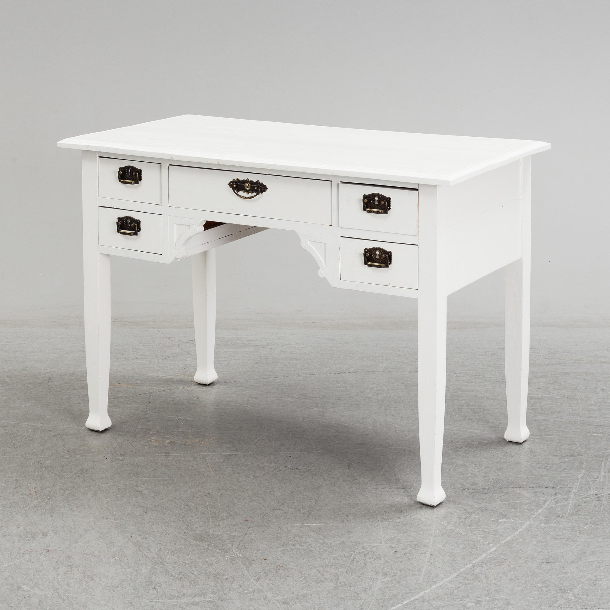 A painted desk, early 20th Century.